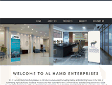 Tablet Screenshot of alhamdenterprises.com